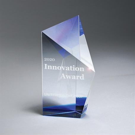 GI594 - Optic Crystal with Blue Crystal Accent