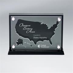 Frosted Lucite Silhouette Awards - USA